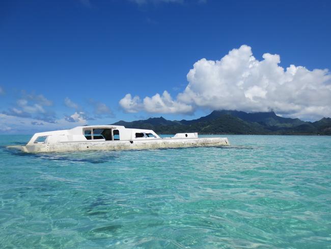 A vessel left to languish in the water. Picture: Kate Schneider