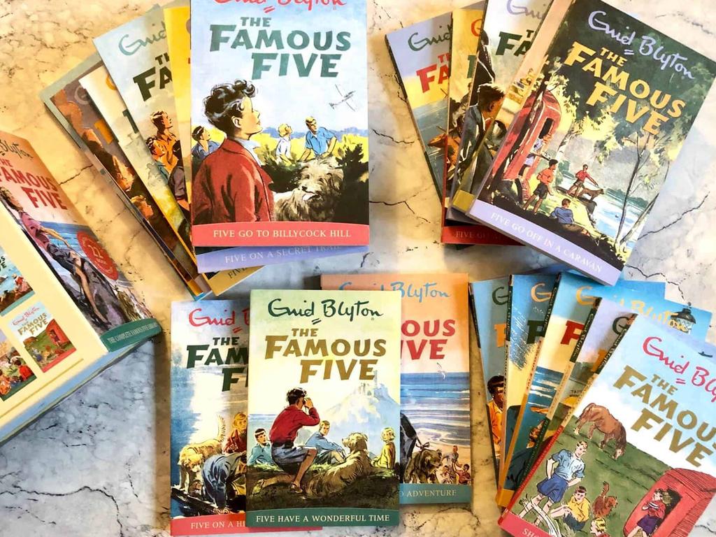 A collection of 'Famous Five' books by children's author Enid Blyton.