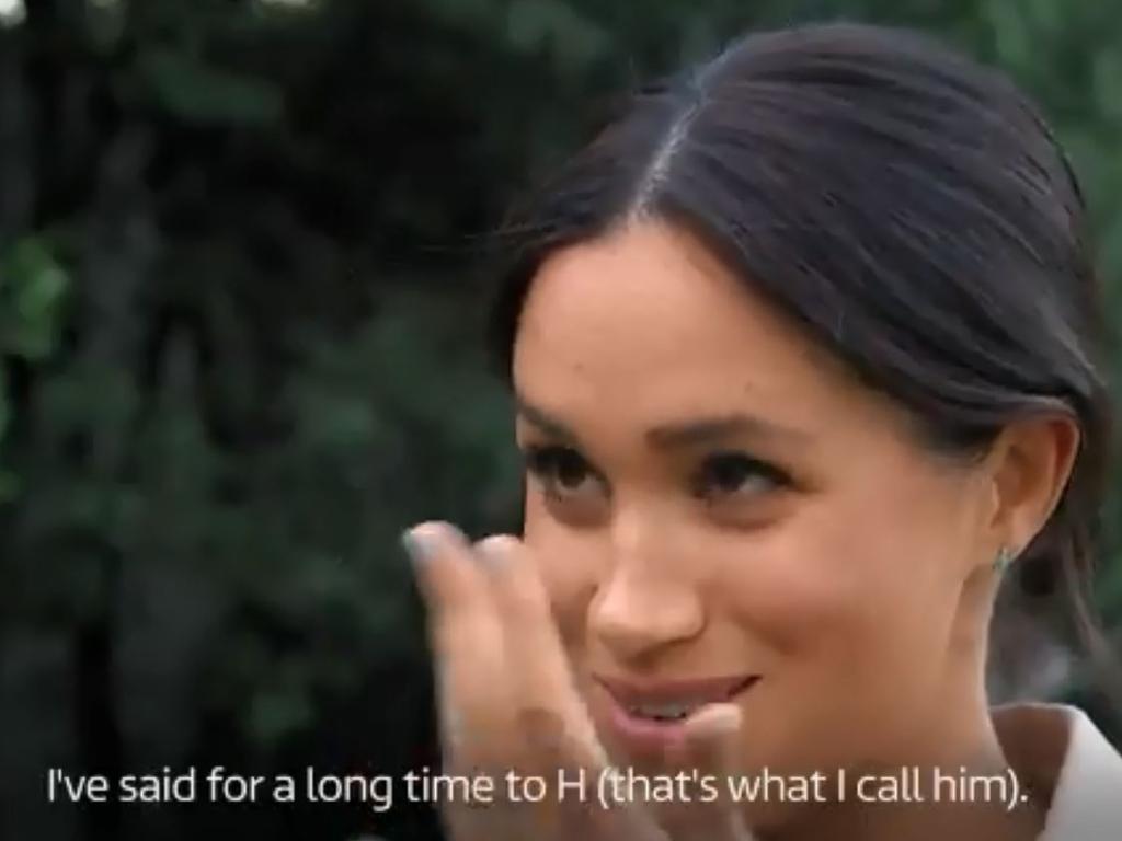 Meghan was tearful in the ITV documentary. Picture: ITV