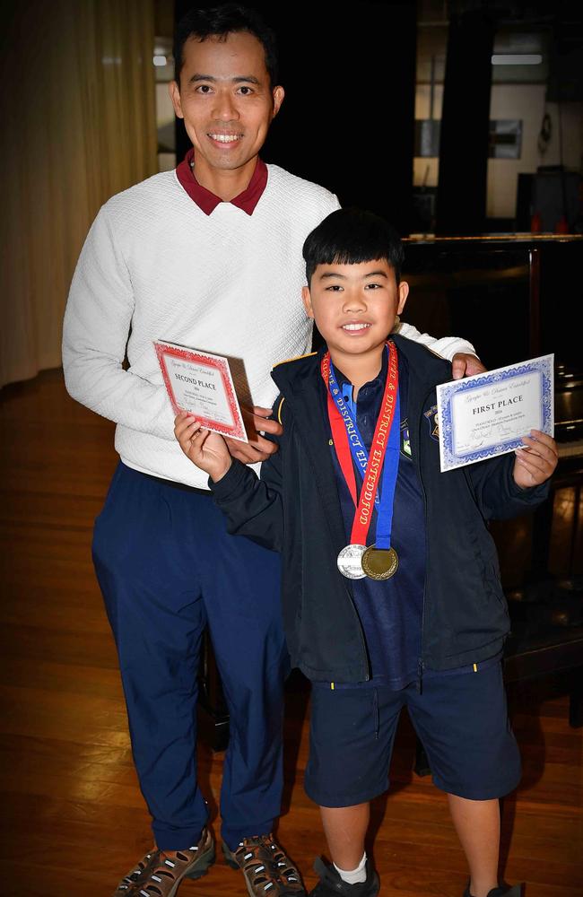 Jimmy and Richard Phan at the Gympie and District Eisteddfod. Picture: Patrick Woods.