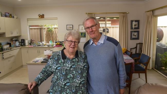 Peter and Margaret Caddy are thrilled they chose retirement living. Picture: Roy VanDerVegt