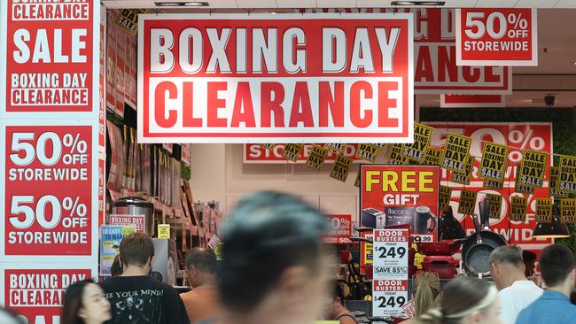 The ARA is predicting consumers will spend a record $23.5bn during the Boxing Day sales – which last from Monday until mid-January – an increase of 7.9 per cent over last year. Picture: Liam Kidston