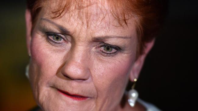 One Nation leader Senator Pauline Hanson has suffered a crushing result in the Queensland state election. Picture: AAP Image/Mick Tsikas