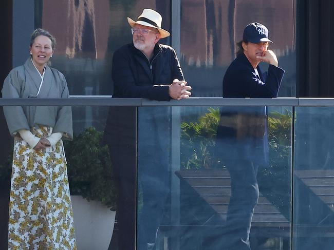 Cruise with members of his entourage in Sydney. Picture: Matrix Pictures