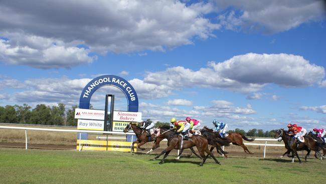 IMPROVED EXPERIENCE: The Thangool Race Club’s betting shed has been extended by a third.