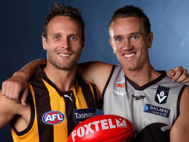 Brothers Brad and Myles Sewell promote the Foxtel Cup.