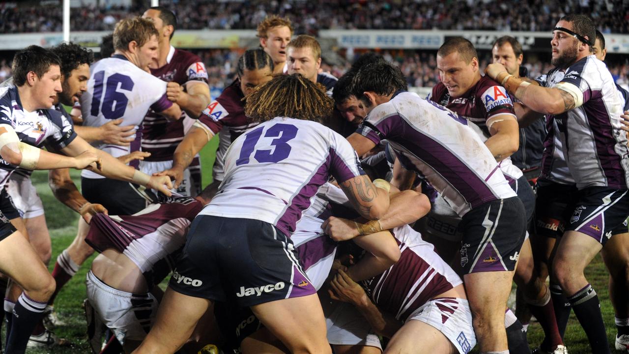The ‘Battle of Brookvale’ quickly became a brawl.