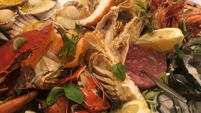 The seafood platter prepared by Fish D'vine at Mandalay House in Airlie Beach. Photo: Elizabeth Tilley.