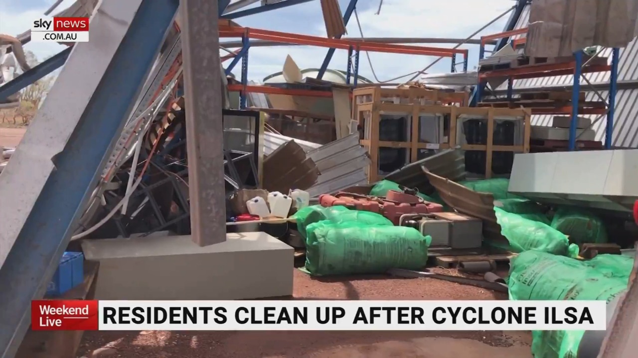 Rebuilding efforts begin in WA following Tropical Cyclone Ilsa