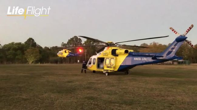 WATCH: Rescue helicopters on scene of crash at Glastonbury