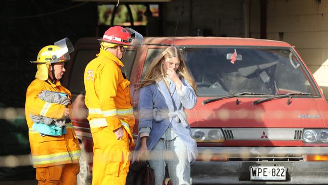 The CFS says a running clothes dryer sparked the fire this morning. Picture: Tait Schmaal