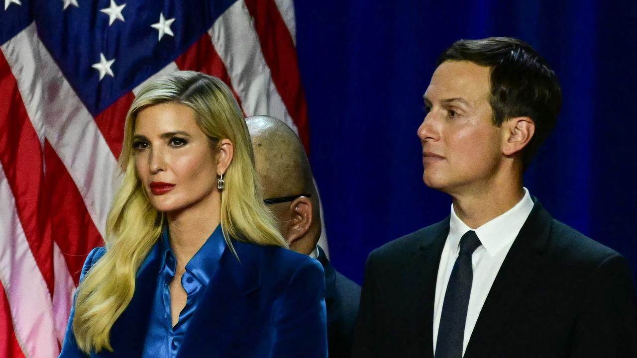 Despite joining the President-elect onstage during his victory speech, Ivanka Trump and her husband Jared Kushner won’t be joining the new administration. Picture: AFP