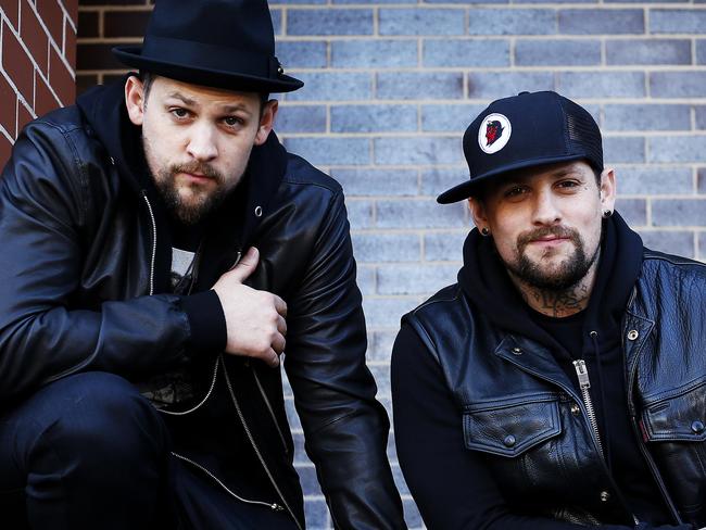 Pictured are The Madden Brothers Joel and Benji in Surry Hills today.