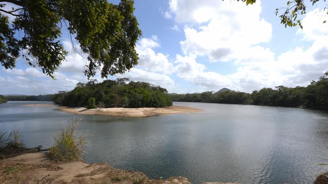 Crocodile Bend of the Annan River near where a man was dragged into the water by a large saltwater crocodile on Saturday, August 3. Picture: Peter Carruthers