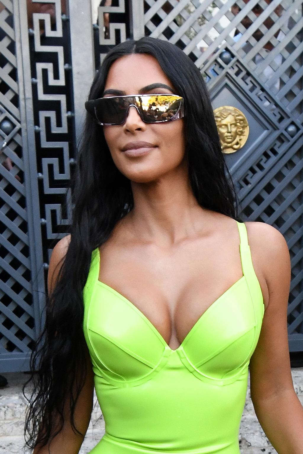 Kim k clearance neon green wig