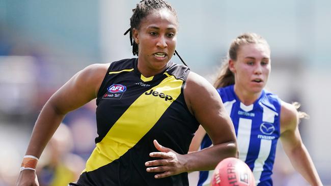 Star Tiger Sabrina Frederick is now a Pie. Picture: AAP