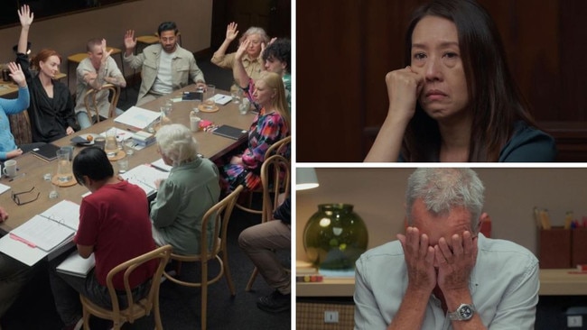 Court bombshell leaves jurors in tears in The Jury: Death on the Staircase finale. Picture: SBS