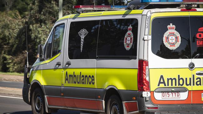 The man was rushed to Gladstone by a police boat before being taken to Gladstone Hospital. Picture: Kevin Farmer