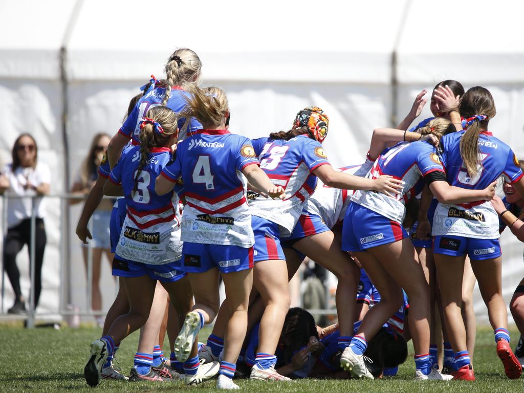 Koori Knockout - Day 4 Girls 15s GF Newcastle Yowies v Central West Maliyan Monday, 7 October 2024 Hereford St, Bathurst NSW 2795, Australia, Picture Warren Gannon Photography