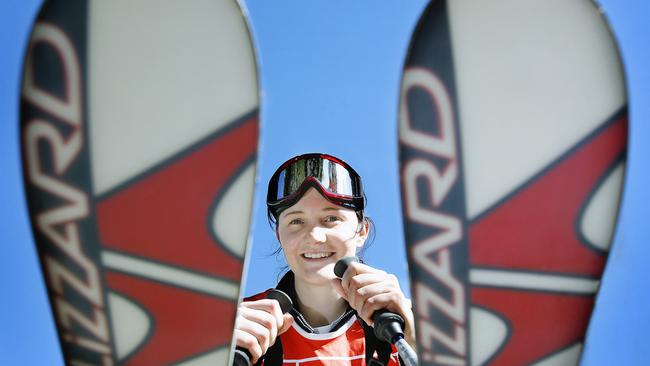 Sarah Sauvey, came 12th in the world skiing championships. Pic: Glenn Daniels