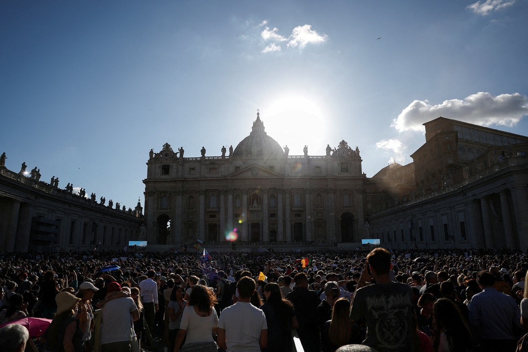 White smoke emerges from Sistine Chapel as new pope is elected