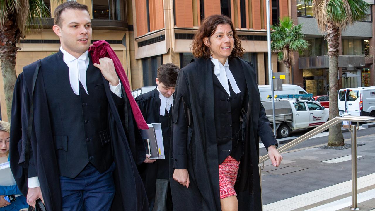 Wilkinson hired high-profile barrister Sue Chrysanthou SC (right) to defend her independently in the defamation suit with Lehrmann, with legal documents claiming there was an agreement Network 10 would cover the costs. Picture: NCA NewsWire / Christian Gilles