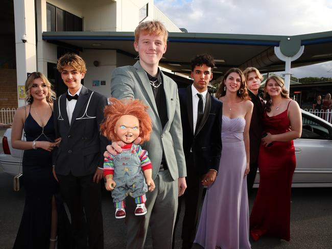 Coombabah State High School students arriving at their year 12 formal at Gold Coast Turf Club. Picture Glenn Hampson