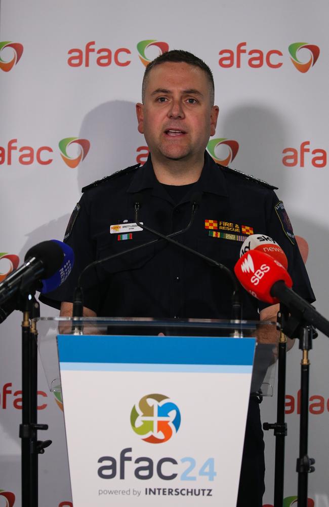 SA CFS chief officer Brett Loughlin said the state faced a potentially challenging fire season. Picture: NewsWire / Gaye Gerard