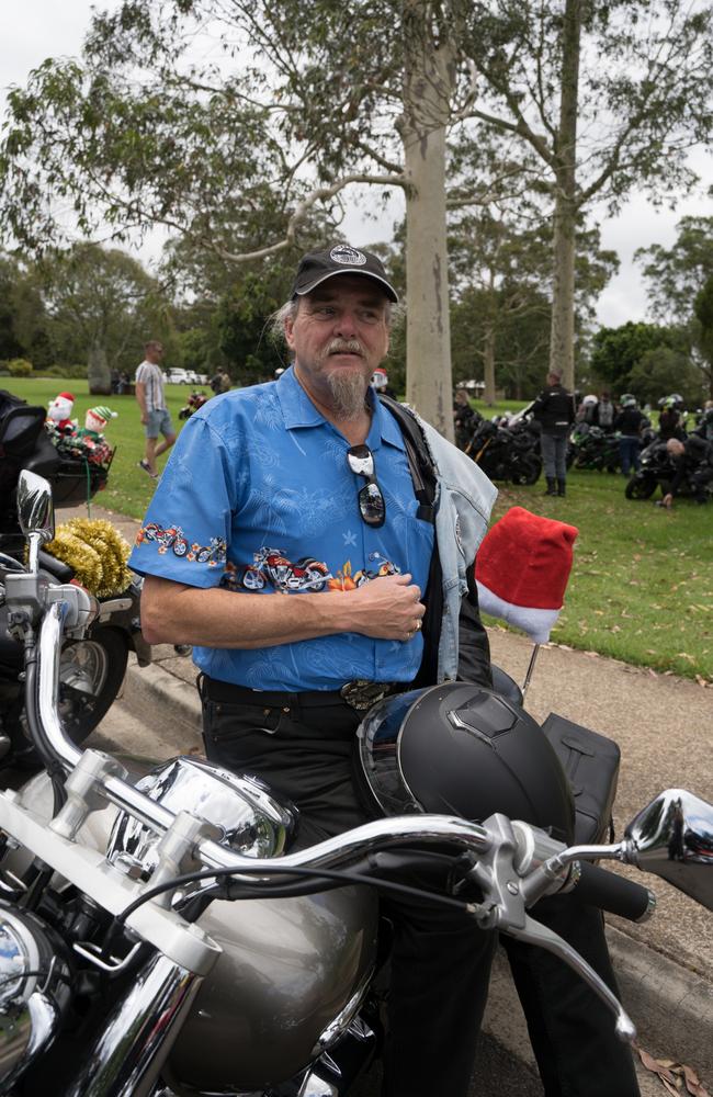 Byron Brooks from Stanthorpe at the Downs Motorcycle Sport Club 2024 toy run. Sunday, December 15, 2024. Picture: Christine Schindler