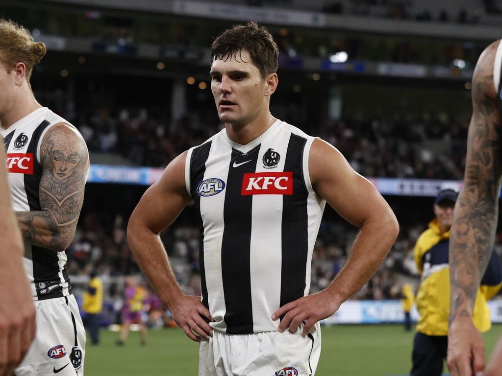 The Magpies were flattened by the Saints. Picture: Darrian Traynor/Getty Images