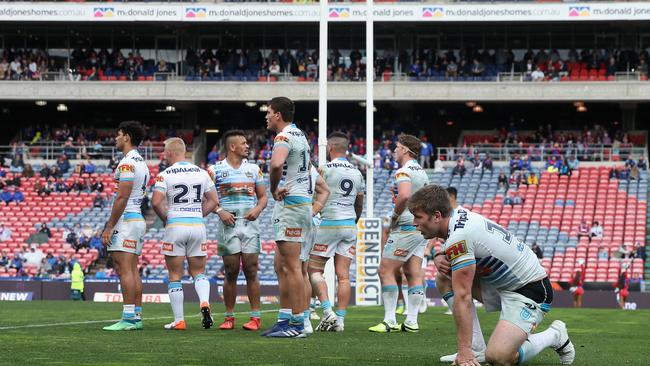 Titans players last season. (Photo by Ashley Feder/Getty Images)