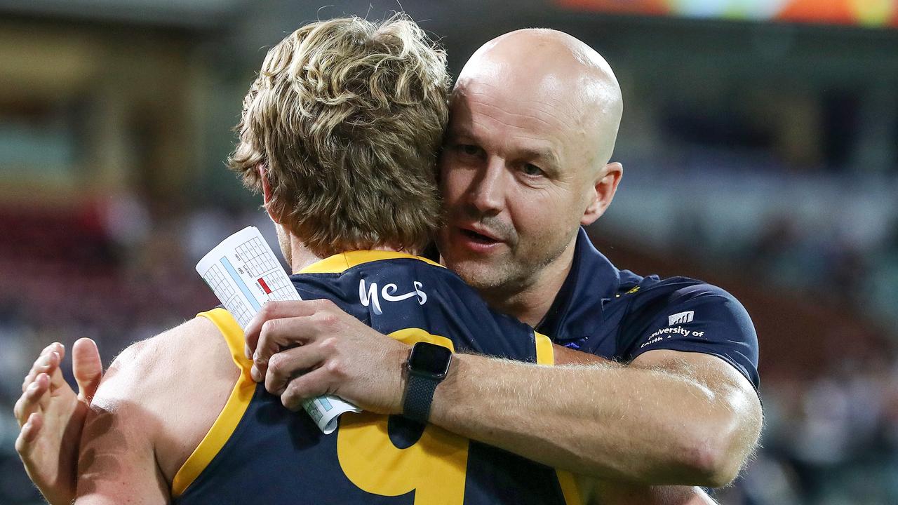 Crows coach Matthew Nicks has several options to replace Rory Sloane. Picture: Sarah Reed/AFL Photos via Getty Images