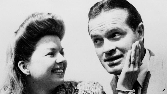 Comedian Bob Hope (right) visited the Herne Bay hospital. Picture: AP Photo