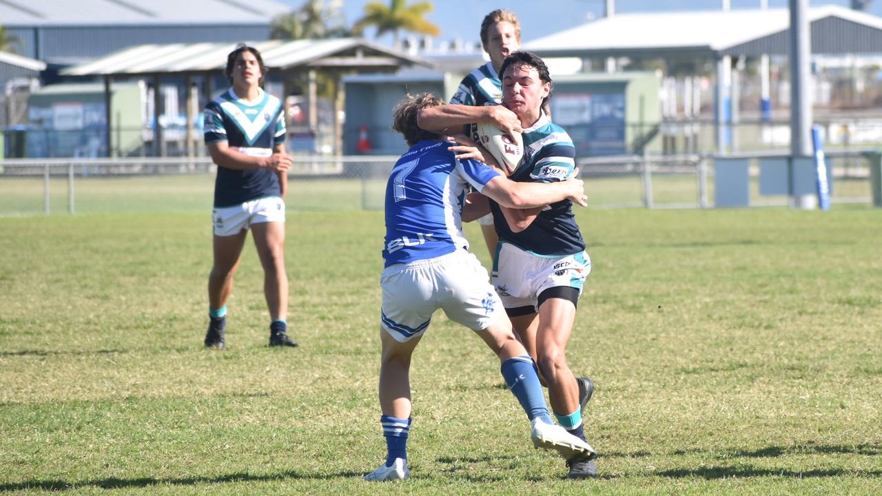 Tenzin Contor for Mercy College against Ignatius Park in the Cowboys Challenge, July 20 2021. Picture: Matthew Forrest