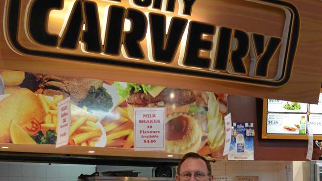 LOOKING BACK: Neil Parfitt when he first started running the Rose City Carvery. Picture: Katie Cameron