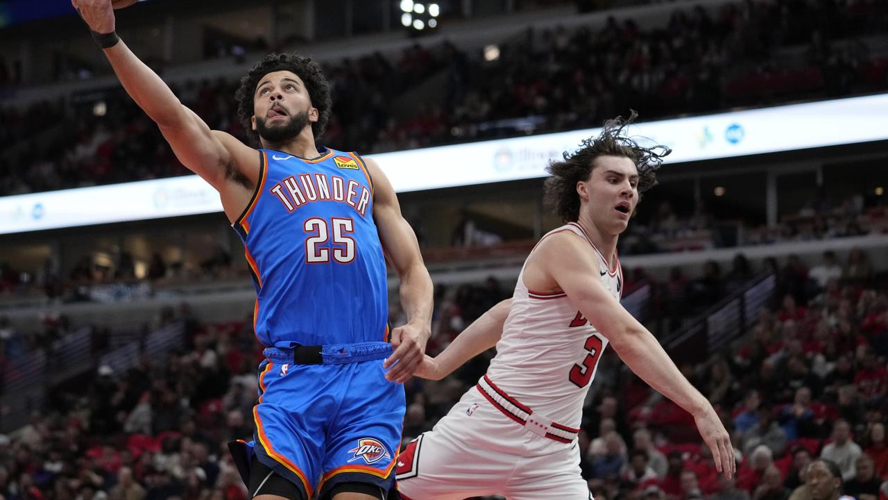 The Thunder were far too strong for Giddey and the Bulls. (Photo by Patrick McDermott/Getty Images)