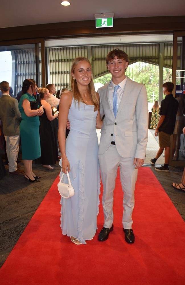 Lucy Jones and Jayden Tidman at the Suncoast Christian College formal 2024.