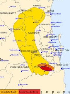 Storms are set to lash SEQ this afternoon