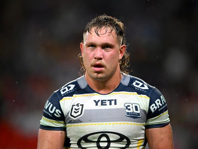 The Cowboys' Reuben Cotter is facing a ban. Pic: NRL