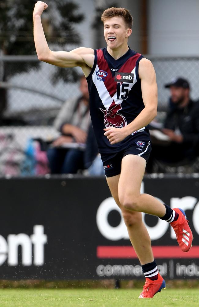 Dragon Angus Hanrahan recentl;y made his VFL debut for Sandringham.