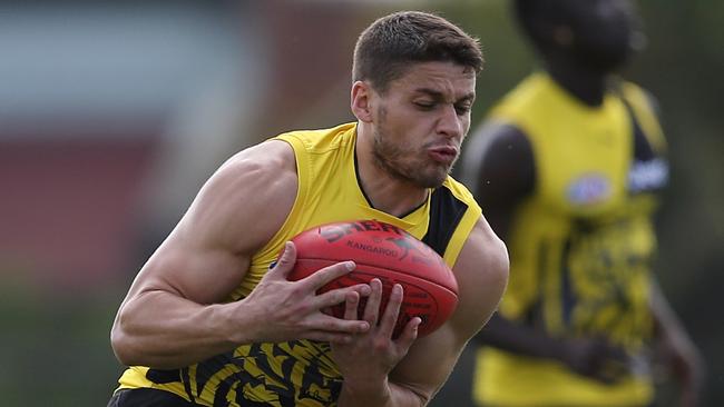 Dion Prestia is ready to explode. Picture: Wayne Ludbey