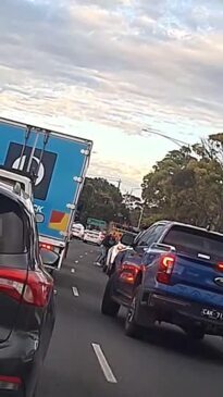 Geelong road rage caught on camera