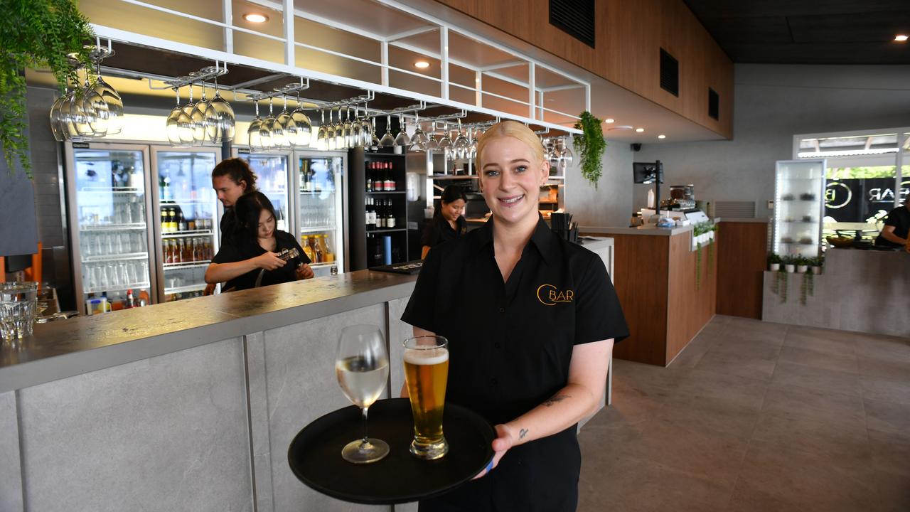 C Bar Reopens After Renos. Bartender Jessie Tregoning. Picture: Evan Morgan