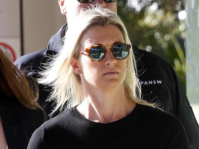 SYDNEY, AUSTRALIA - NewsWire Photos APRIL 29  , 2025: Centre: Hero of the Bondi stabbing attack, Police  Inspector Amy Scott,  arrives at The Coroners Court at Lidcombe for the 2nd day of the Inquest into fatal stabbings at Westfield Bondi Junction in 2024. Picture: NewsWire / John Appleyard