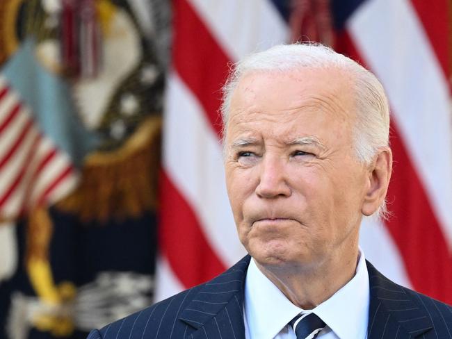 (FILES) US President Joe Biden addresses the nation from the Rose Garden of the White House in Washington, DC, November 7, 2024, after Donald Trump won the presidential election. Former US president Joe Biden has been diagnosed with an 