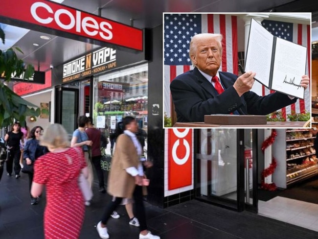 Coles is on high alert for impacts from US President Donald Trump’s global tariffs as prices on major products in Australian supermarkets start to fall.