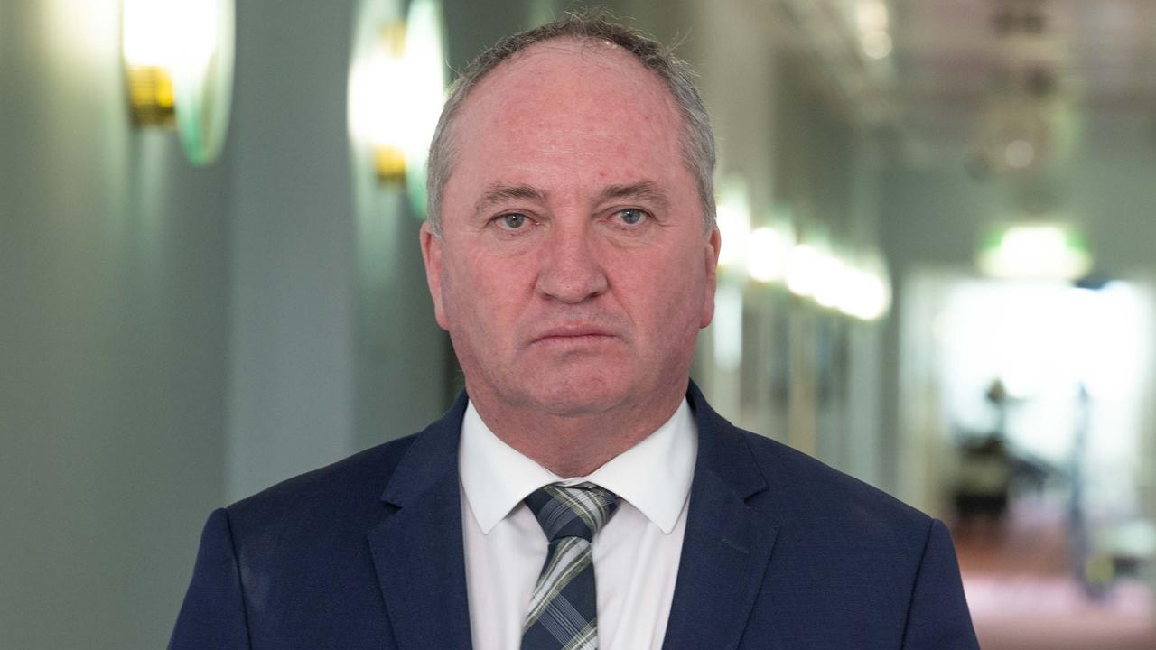 Barnaby Joyce revealed he didn’t have the app on his phone. Picture: NCA NewsWire / Gary Ramage