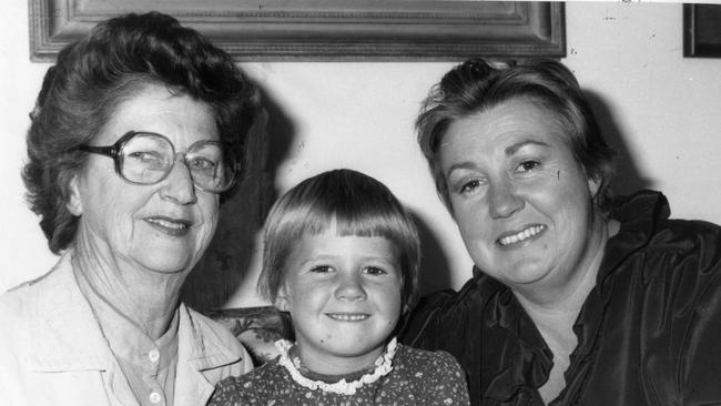 SA barrister Frances Nelson (R) named SA's second woman Queen's Counsel, pictured with her daughter Roma Williams, who was named after SA's first woman QC Justice Dame Roma Mitchell (L) in 1982. Picture: Advertiser files