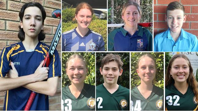 Sunshine Coast school hockey captains ahead of the Ballinger Cup.