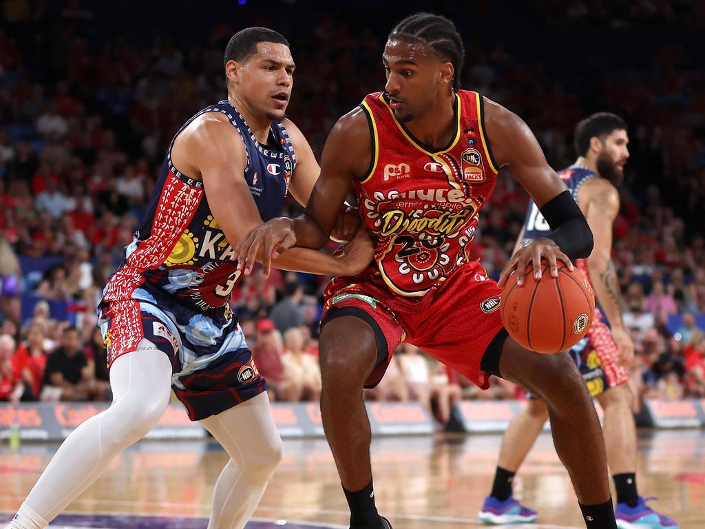 The Wildcats say teen giant Alex Sarr is here to stay. Picture: Getty Images